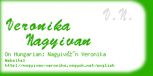 veronika nagyivan business card